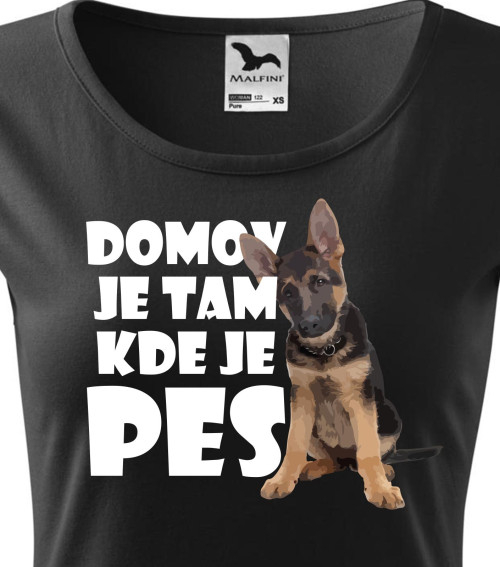 Pes na triko