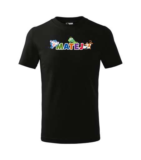 Tričko se jménem a zvířátkem